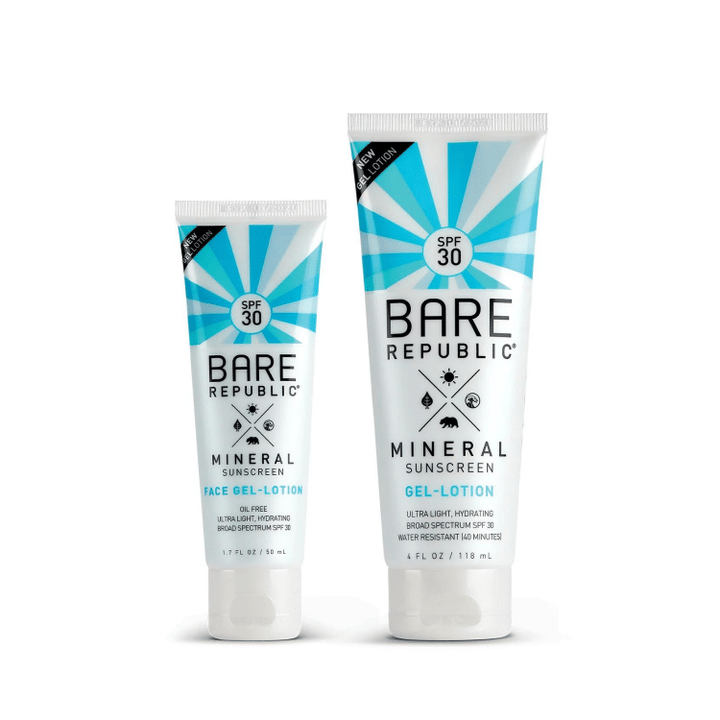 [SET OF 2] - Bare Republic SPF30 Mineral Gel Face and Body Sunscreen (2 pk.)