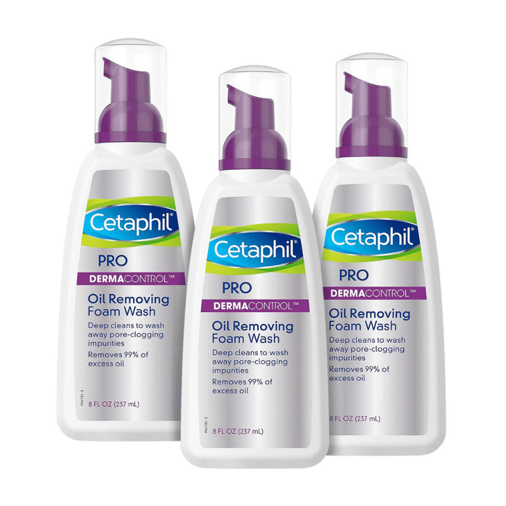 [SET OF 2] - Cetaphil Pro Dermacontrol Oil Removing Foam Wash (8 oz., 3 pk.)