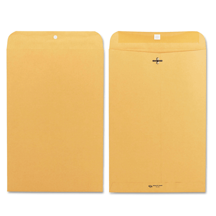 [SET OF 2] - Quality Park Clasp Envelope, 10" x 15", Brown Kraft, 100/Box