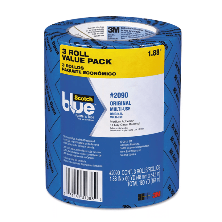 [SET OF 2] - Scotch Painter's Masking Tape, 2" x 60 yards, 3" Core, Blue, 3/Pack