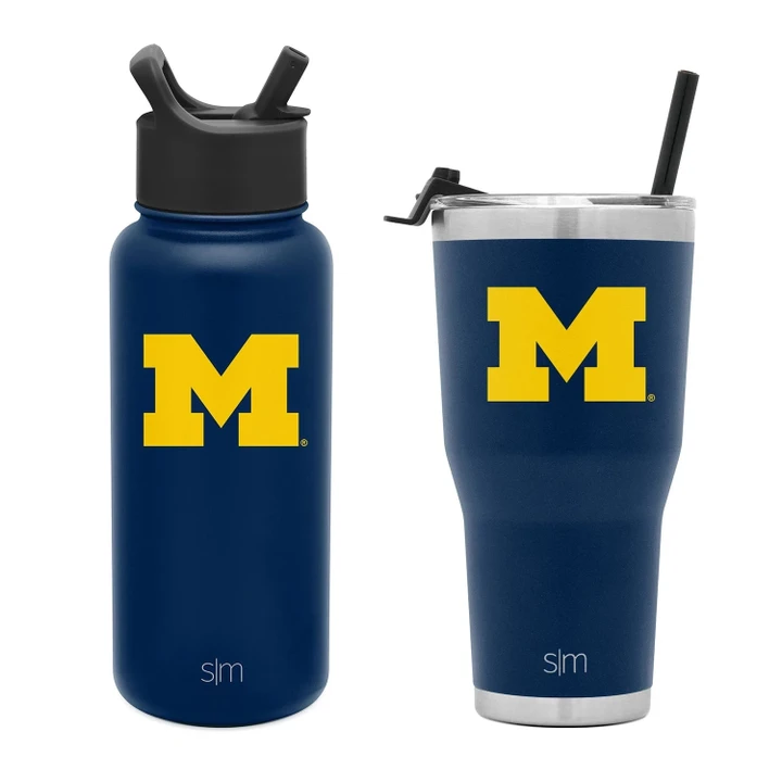 [SET OF 2] - Simple Modern Collegiate Licensed Insulated Drinkware 2-Pack, University of Michigan