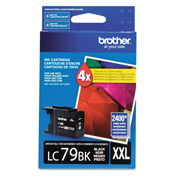 [SET OF 2] - Brother LC79 Innobella Super High Yield Ink Cartridge, Black (2,400 Page Yield)