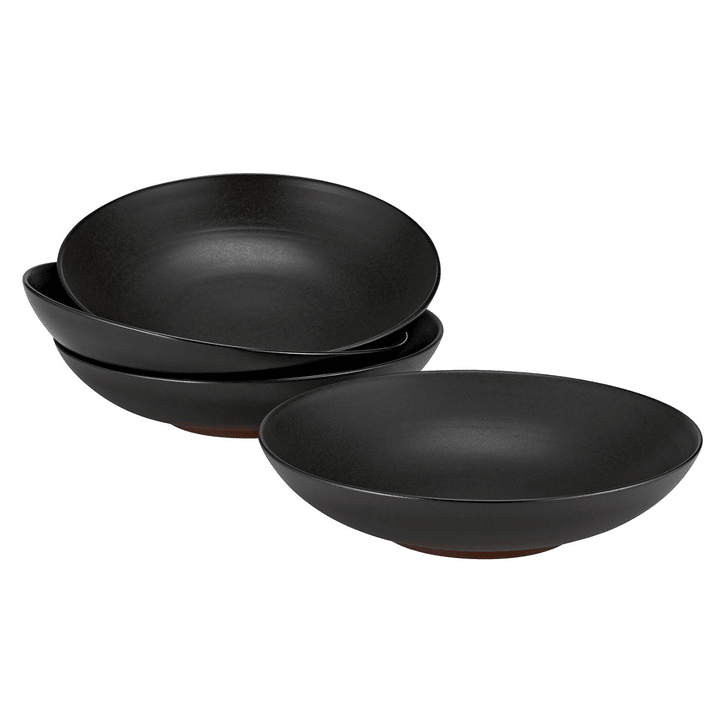 [SET OF 2] - Over and Back Black Pasta Serve Bowls, Set or 4