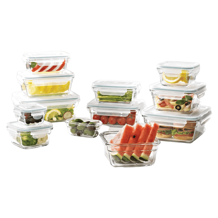 [SET OF 2] - Member's Mark 24-Piece Glass Food Storage Set
