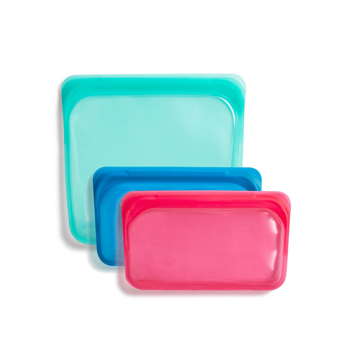 [SET OF 2] - Stasher Reusable Silicone Bags, 3 Pack