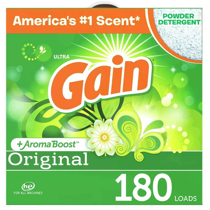 [SET OF 2] - Gain Ultra Powder Laundry Detergent, Original (206 oz., 180 loads)