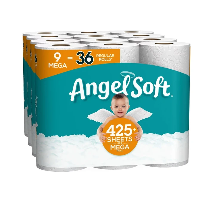 [SET OF 2] - Angel Soft 2-Ply Toilet Paper (36 Mega Rolls, 425 Sheets/Roll)