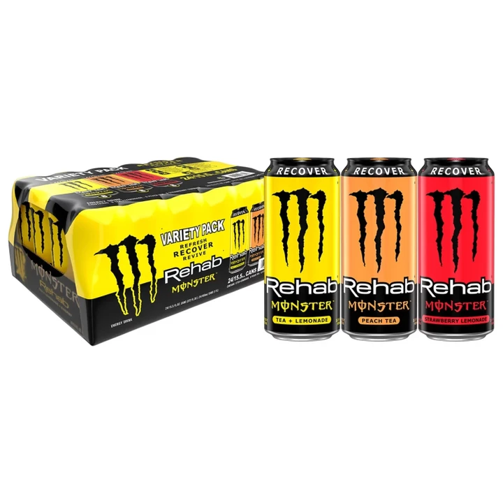 [SET OF 2] - Monster Energy Rehab Variety Pack (15.5 oz. cans, 24 ct.)