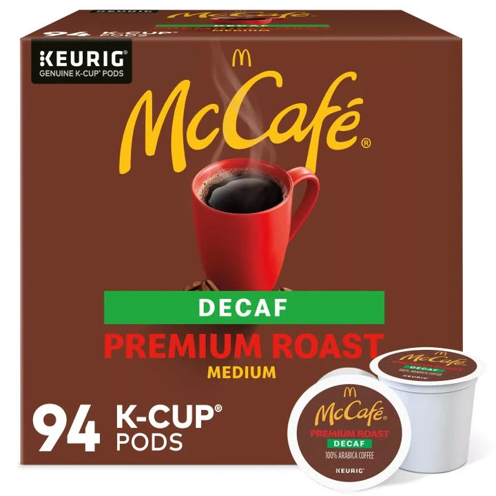 [SET OF 2] - McCafe Decaf Premium Roast K-Cup Coffee Pods (94 ct.)