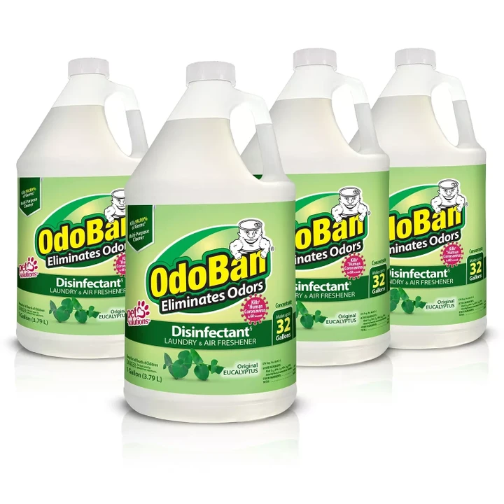 [SET OF 2] - OdoBan Odor Eliminator and Disinfectant Concentrate, Eucalyptus Scent (4 pk.)