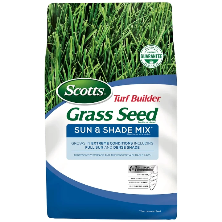 [SET OF 2] - Scotts Turf Builder Grass Seed Sun & Shade Mix, 15 lbs.