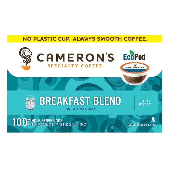 [SET OF 2] - Cameron's Coffee Single-Serve Cups, Breakfast Blend (100 ct.)
