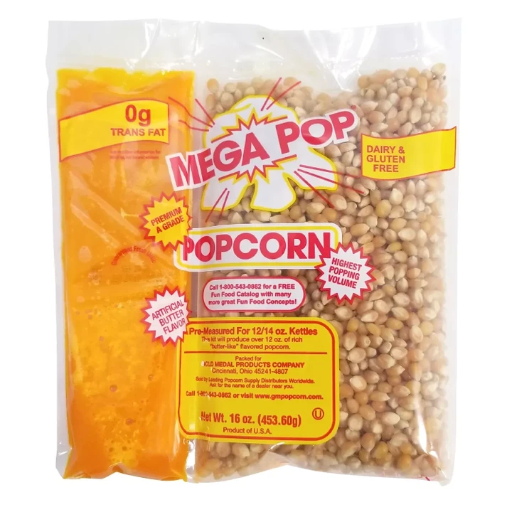 [SET OF 2] - Gold Medal Mega Pop Popcorn Kit (12 oz. kit, 24 ct.)