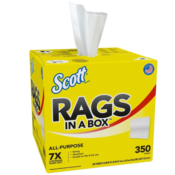 [SET OF 3] - Scott Shop Rags In a Box (350 sheets)