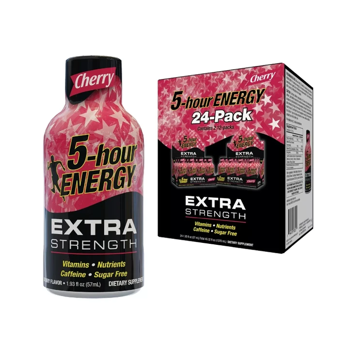 [SET OF 2] - 5-Hour Energy Shot, Extra Strength, Cherry (1.93 oz., 24 ct.)