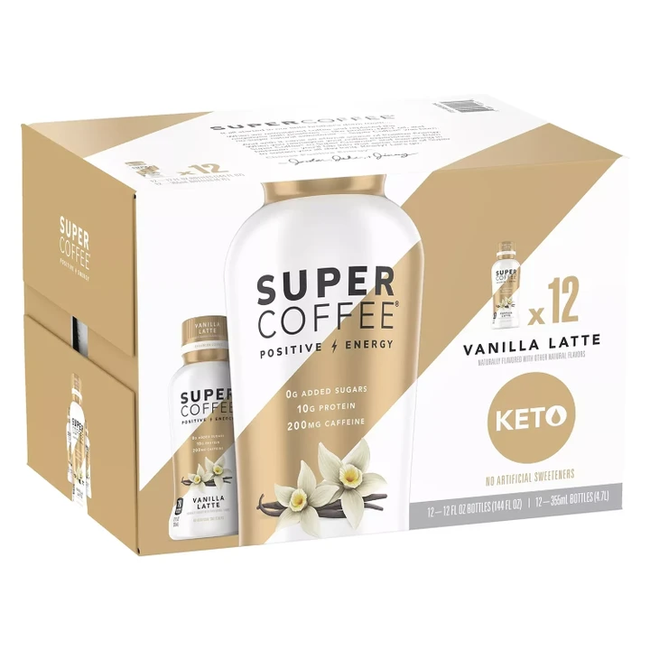 [SET OF 3] - Super Coffee Vanilla Ready to Drink (12 fl. oz., 12 ct.)