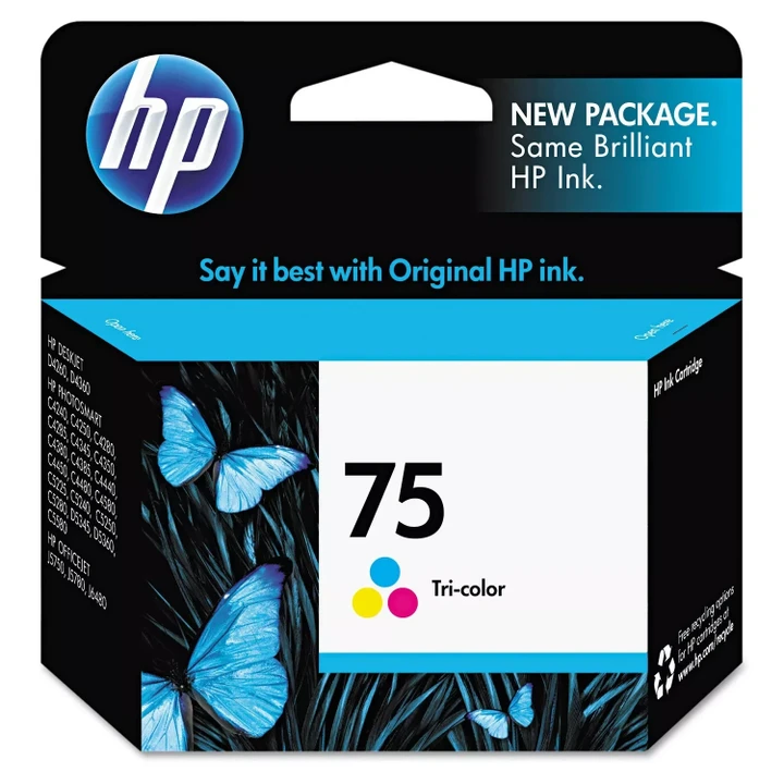 [SET OF 2] - HP 75, Tri-color Original Ink Cartridge
