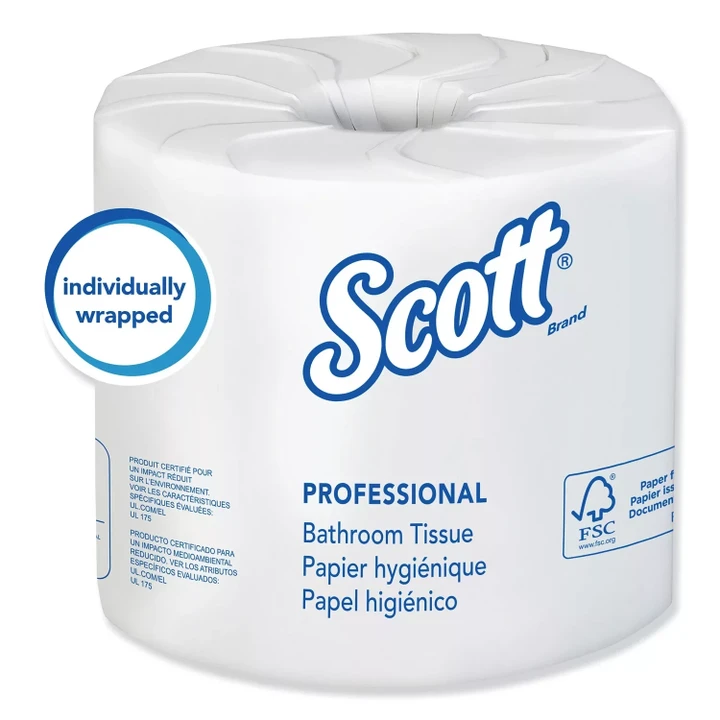 [SET OF 2] - Scott Essential 100% Recycled Fiber SRB Bathroom Tissue, Septic Safe, 2-Ply, White (506 sheets/roll, 80 rolls)
