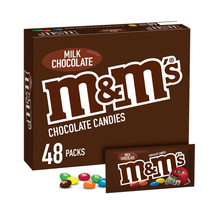 [SET OF 2] - M&M's Milk Chocolate Candy Full Size Bulk Pack (1.69 oz., 48 ct.)