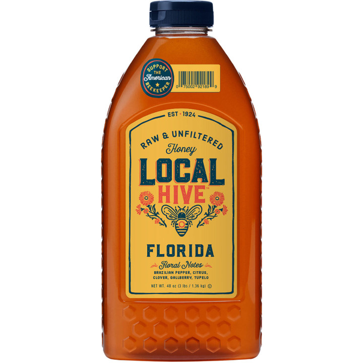 [SET OF 4] - Local Hive Florida Raw & Unfiltered Honey (48 oz.)