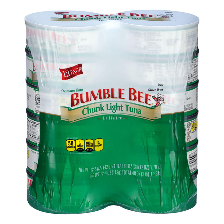 [SET OF 3] - Bumble Bee Chunk Light Tuna in Water (5 oz., 12 ct.)
