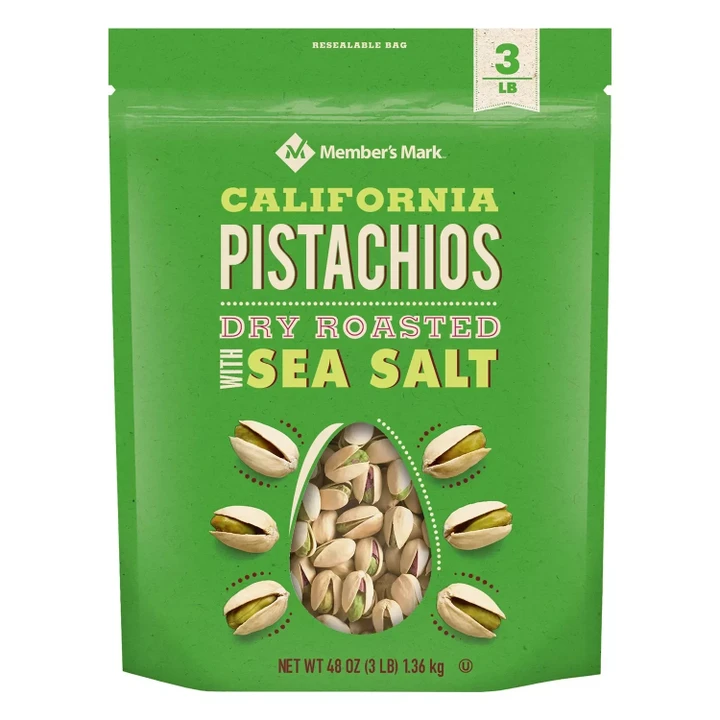 [SET OF 3] - Member's Mark Roasted & Salted Pistachios (48 oz.)
