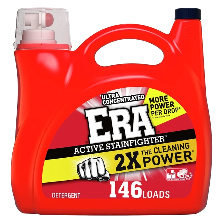 [SET OF 3] - Era Active Stainfighter Ultra Concentrated Liquid Laundry Detergent (200 oz., 146 loads)