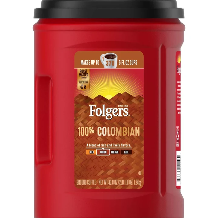 [SET OF 3] - Folgers 100% Colombian Coffee (43.8 oz.)