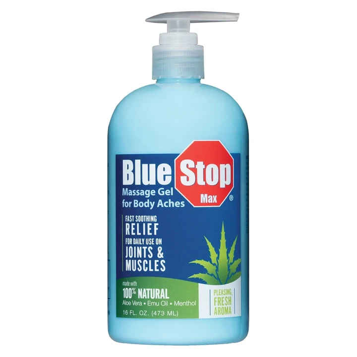 [SET OF 3] - Blue Stop Max Massage Gel for Body Aches (16 fl. oz.)