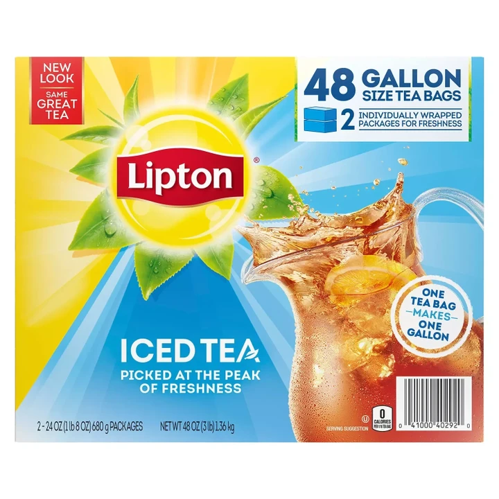 [SET OF 3] - Lipton Iced Tea, Gallon Size Tea Bags (48 ct./pk.)