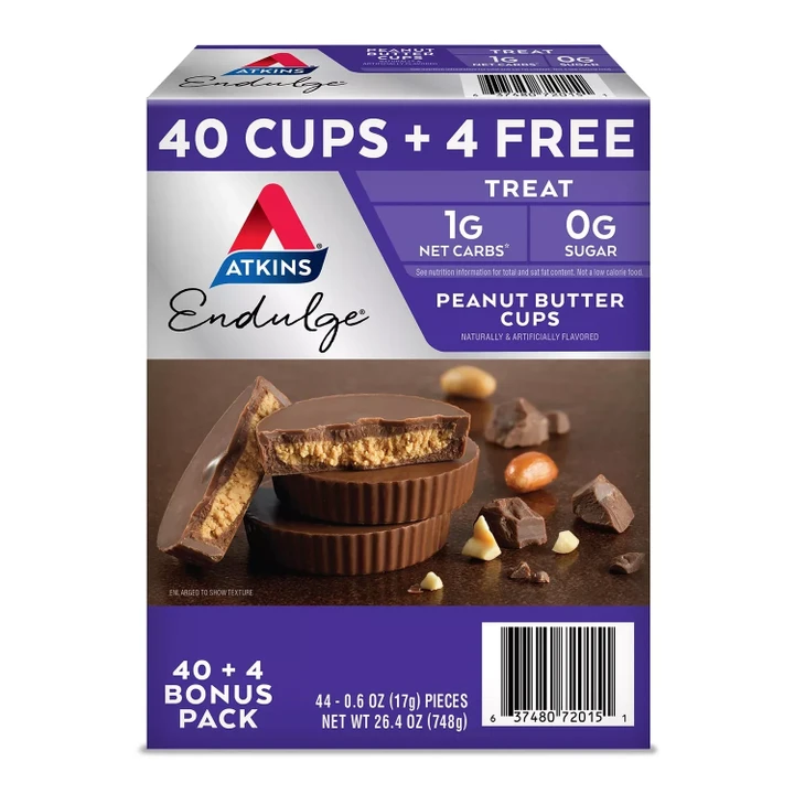 [SET OF 3] - Atkins Endulge Peanut Butter Cups Pack, Keto Friendly (44 ct.)