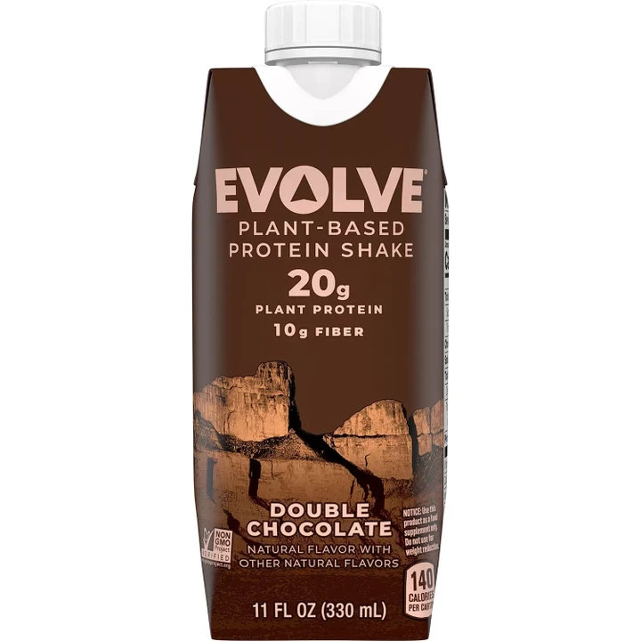 [SET OF 3] - Evolve Plant Based Protein Shake, Double Chocolate (11 fl. oz., 18 pk.)