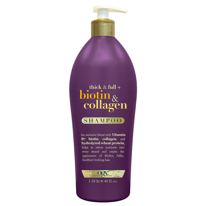 [SET OF 4] - OGX Thick & Full + Biotin & Collagen Shampoo (40 fl. oz.)