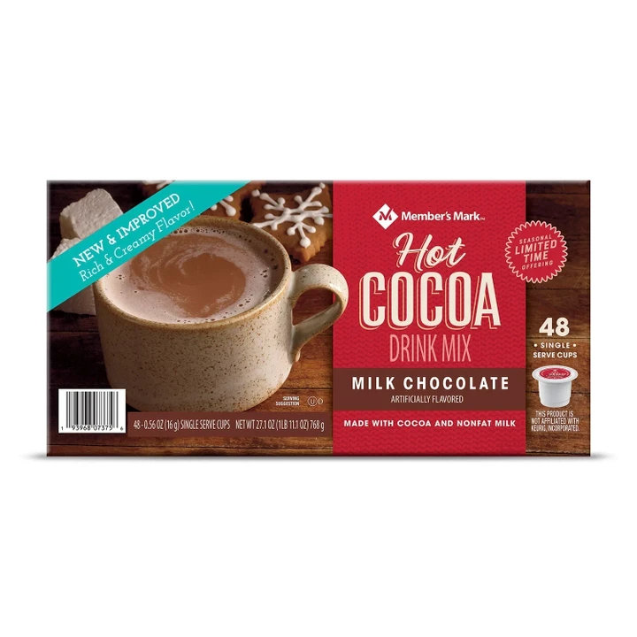 [SET OF 2] - Member's Mark Hot Cocoa Drink Mix, Milk Chocolate (48 ct./pk.)