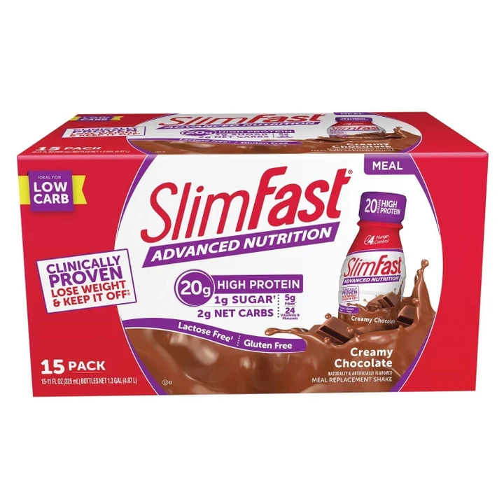 [SET OF 3] - SlimFast Advanced Creamy Chocolate High Protein (11 fl. oz., 15 ct.)