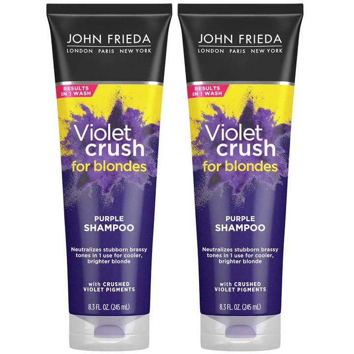 [SET OF 4] - John Frieda Violet Crush Purple Shampoo (8.3 fl., oz. 2 pk./set)