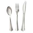 [SET OF 2] - Member's Mark Premium Silver-Look Cutlery Combo (180 ct./pk.)