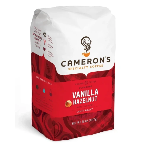 [SET OF 3] - Cameron's Specialty Ground Coffee, Vanilla Hazelnut (38 oz.), Pack of 3