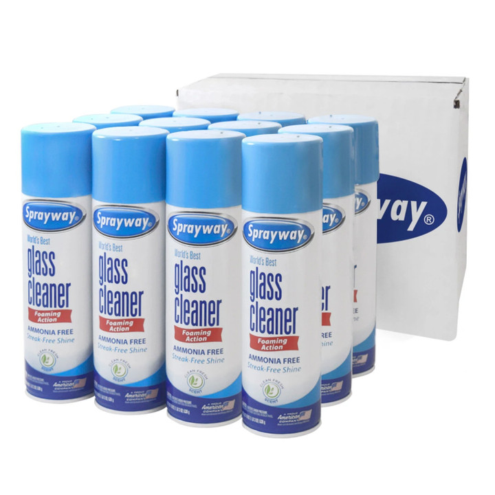 [SET OF 3] - Sprayway Glass Cleaner, 19 oz. cans, 12 Pack