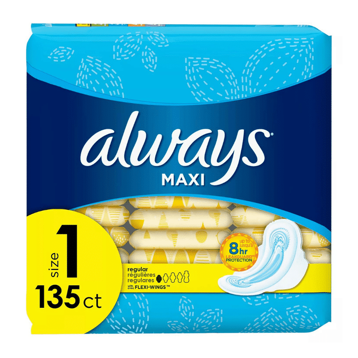 [SET OF 2] - Always Maxi My Fit Regular Pads With Wings, Unscented, Size 1 (135 ct.)
