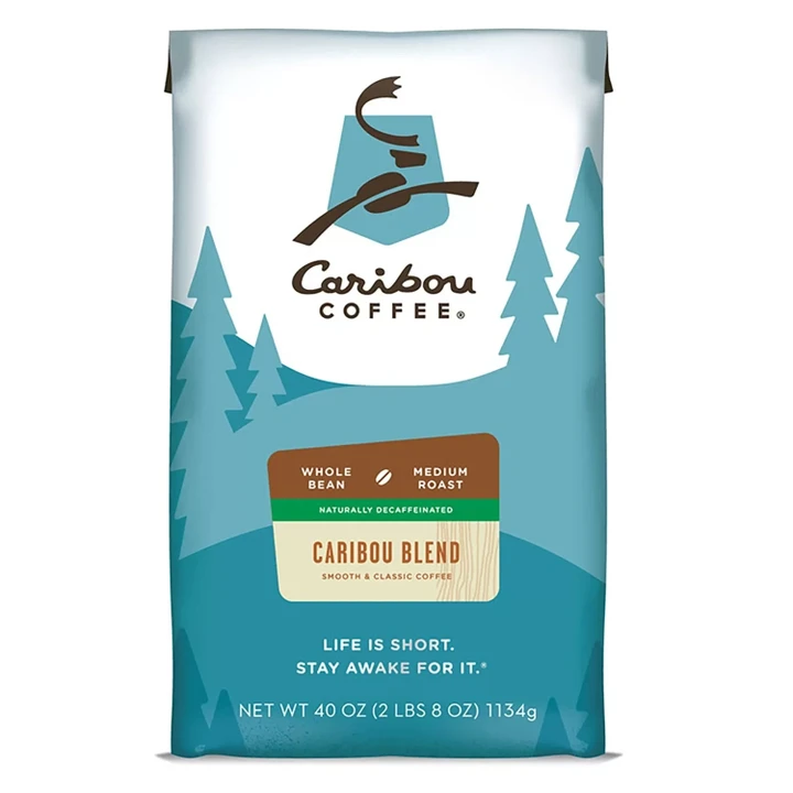 [SET OF 3] - Caribou Coffee Whole Bean, Decaf Caribou Blend (40 oz.)