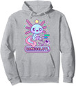 Gamesolotl Gamer Axolotl Kawaii Cute Anime Pastel Goth Pullover Hoodie