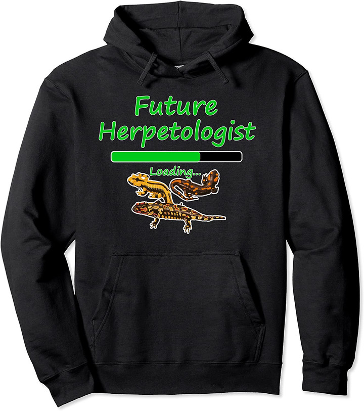 Future Herpetologist Tiger Salamander Herpetology Herping Pullover Hoodie