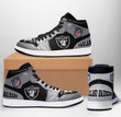 Oakland Raiders Nfl Football Air Jordan Sneakers Blue Black Shoes Sport