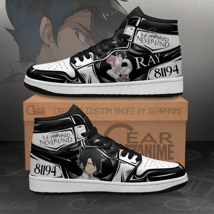 Ray The Promised Neverland Custom Anime Air Jordan Shoes Sport Sneakers