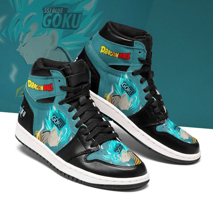 Dragon Ball Jordan Sneakers Son Goku Blue Hair Super Saiyan Anime Sneakers Air Jordan Shoes Sport Sneakers