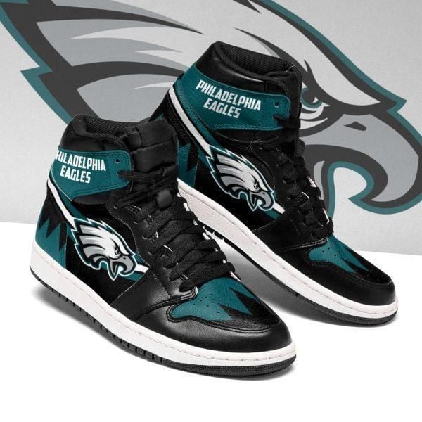 Philadelphia Eagles Nfl Football Air Jordan Sneakers Black Green Shoes Sport