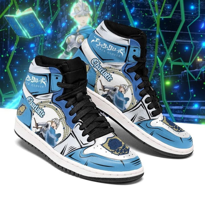 Blue Rose Charlotte Roselei Black Clover Anime Air Jordan 2021 Shoes Sport Sneakers