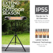 Briza Infrared Patio Heater Electric Patio Heater 1500W, Indoor/outdoor Heater With Tripod