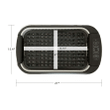 Power Smokeless Electric Indoor Removable Grill and Griddle Plates, Included Glass Lid, 1500 Watts